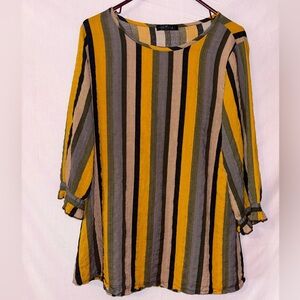 Striped Multicolor Tunic Top